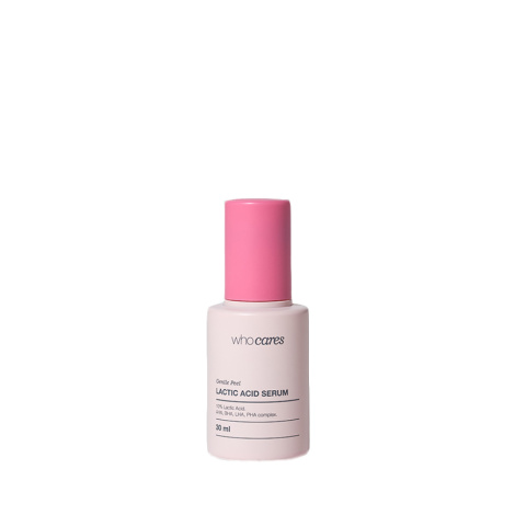 Незмивна сироватка-пілінг із молочною кислотою Who Cares Gentle Peel Lactic Acid Serum, 30 мл