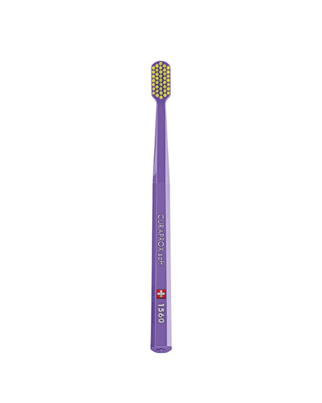 Зубна щітка Curaprox CS 1560 Soft, D 0,15 мм (щітка фіолетова/салатова щетина)