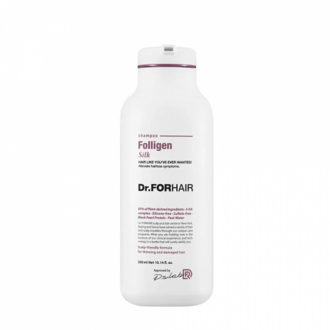 Шампунь для сухих и поврежденных волос Dr.FORHAIR Folligen Silk Shampoo, 300 мл