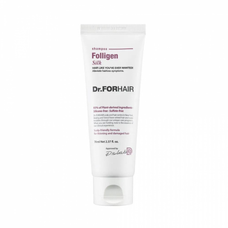 Шампунь для сухих и поврежденных волос Dr.FORHAIR Folligen Silk Shampoo, 70 мл