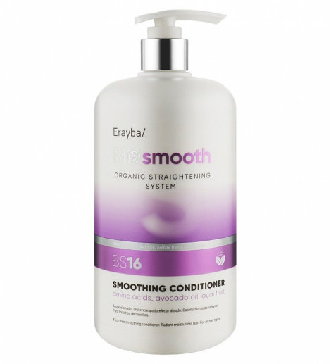 Разглаживающий кондиционер для волос Erayba Bio Smooth BS16, 1000 мл