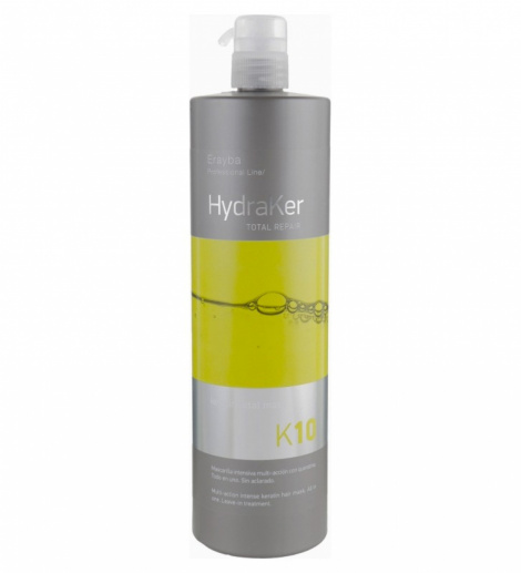 Незмивна мультиактивна маска - спрей Erayba HydraKer K10 Keratin Total Mask, 1000 мл