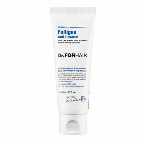 Шампунь от перхоти для ослабленных волос Dr.FORHAIR Folligen Anti-Dandruff Shampoo, 70 мл