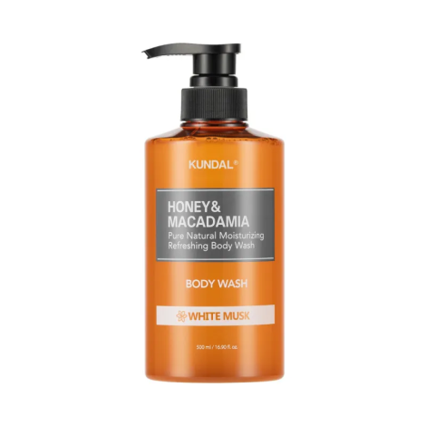 Гель для душу "Білий Мускус" Kundal Honey & Macadamia Body Wash White Musk, 500 мл