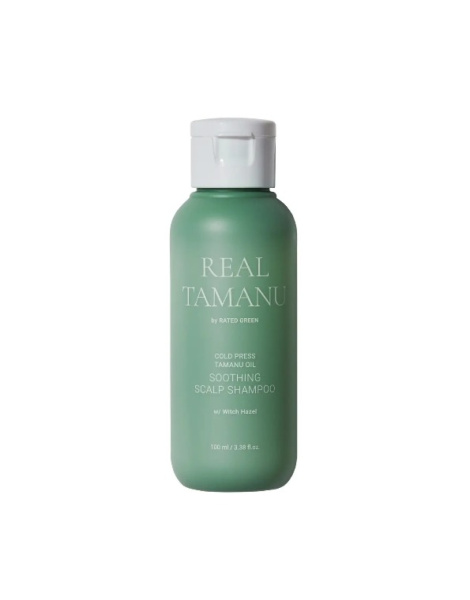 Заспокійливий шампунь з маслом таману Rated Green REAL TAMANU COLD PRESSED TAMANU OIL SOOTHING SCALP SHAMPOO, 100 мл