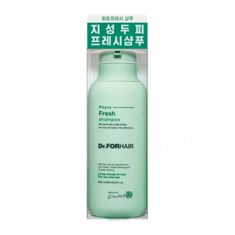 Мицеллярный шампунь для жирной кожи головы Dr.FORHAIR Phyto Fresh, 300 мл