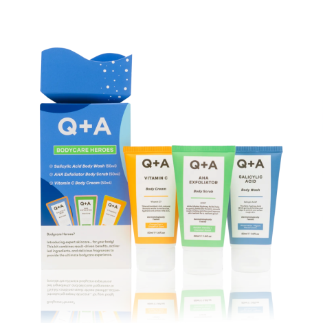 Подарунковий набір для тіла Q+A Bodycare Heroes Gift Set