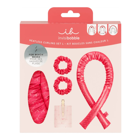 Подарунковий набір (2 резинки SPRUNCHIE, 1 бігуді та 1 стрічка) invisibobble GIFT SET Beach Curl L