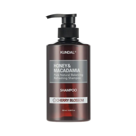 Шампунь відновлюючий "Вишневий Цвіт" Kundal Honey & Macadamia Nature Shampoo Cherry Blossom, 500 мл