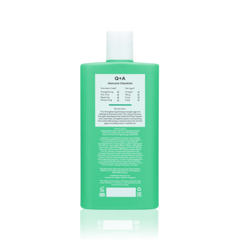 Шампунь для укріплення та покращення росту волосся Q+A Strengthening Shampoo, 250 мл