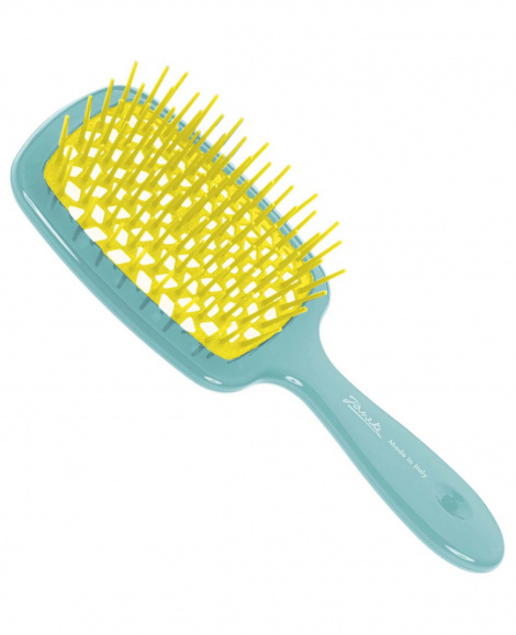 Щітка для волосся Janeke Superbrush Superbrush Tourquoise and Yellow color - 86SP226 TSE