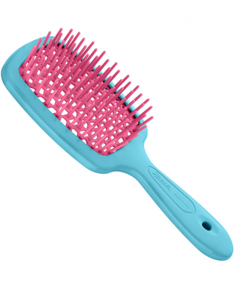 Щітка для волосся Janeke Superbrush Turquoise and Pink color - 86SP226 AR-