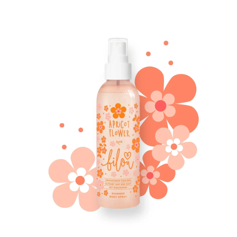 Спрей для тіла з шиммером Bilou Apricot Flower, 150 мл