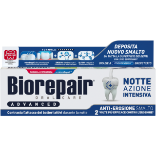Зубная паста Biorepair Advanced Night "Интенсивное ночное восстановление" без фтора, 75 мл