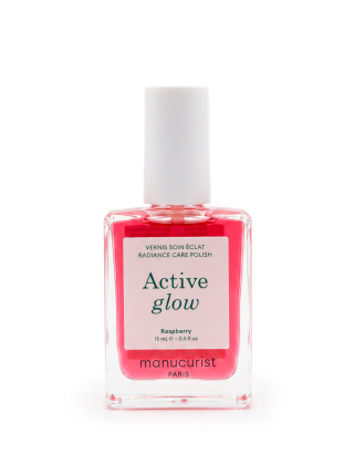 Лак для нігтів з персиково-рожевим глянцевим ефектом Manucurist Active™ Glow Raspberry, 15 мл