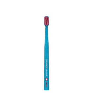 Зубна щітка Curaprox CS 5460 Ultra Soft, d 0,10 мм (бірюзова щітка/рожева щетина)