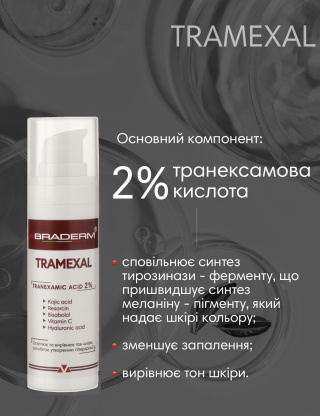 Освітлюючий крем проти пігментації Braderm TRAMEXAL, 30 мл