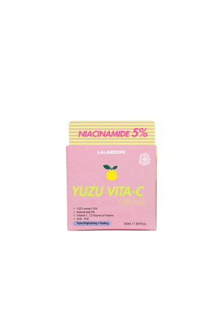 Вітамінний крем з ніацинамідом 5% та екстрактом юдзу LALARECIPE Yuzu Vita C Cream, 50 мл