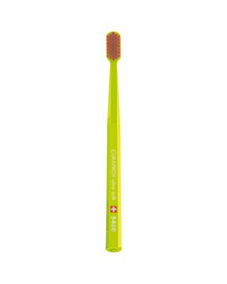 Зубна щітка Curaprox CS 5460 Ultra Soft, d 0,10 мм (салатова щітка/рожева щетина)