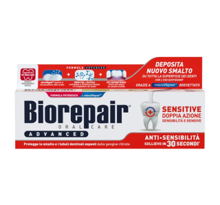 Зубная паста Biorepair «Для чувствительных зубов с двойным действием», 75 мл