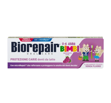 Детская зубная паста Biorepair «Веселый мышонок» виноград от 0 до 6 лет, 50 мл