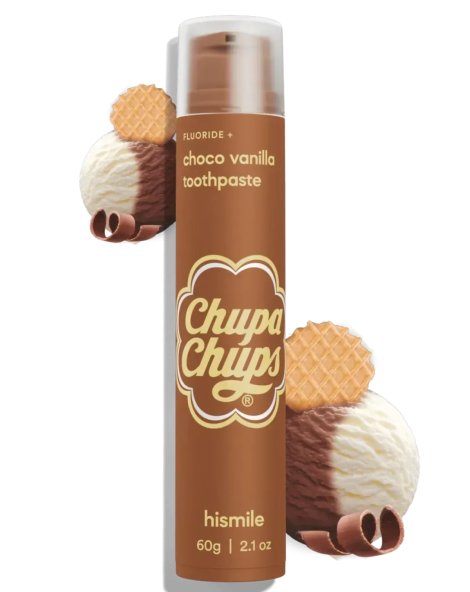 Зубная паста с шоколадно-ванильным вкусом Hismile Chupa Chups Choco Vanilla Toothpaste, 60 г
