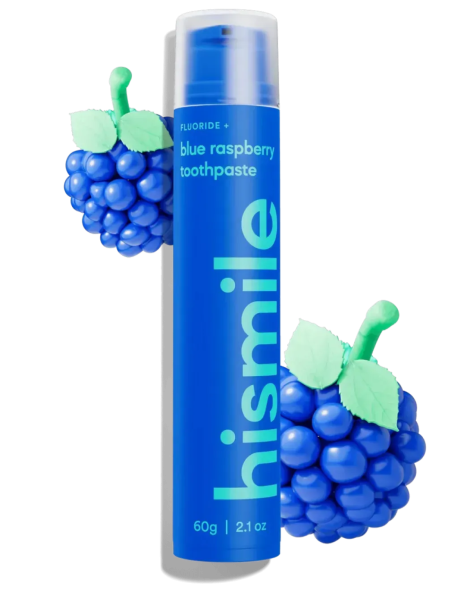 Зубная паста со вкусом голубой малины Hismile Blue Raspberry Toothpaste, 60 г